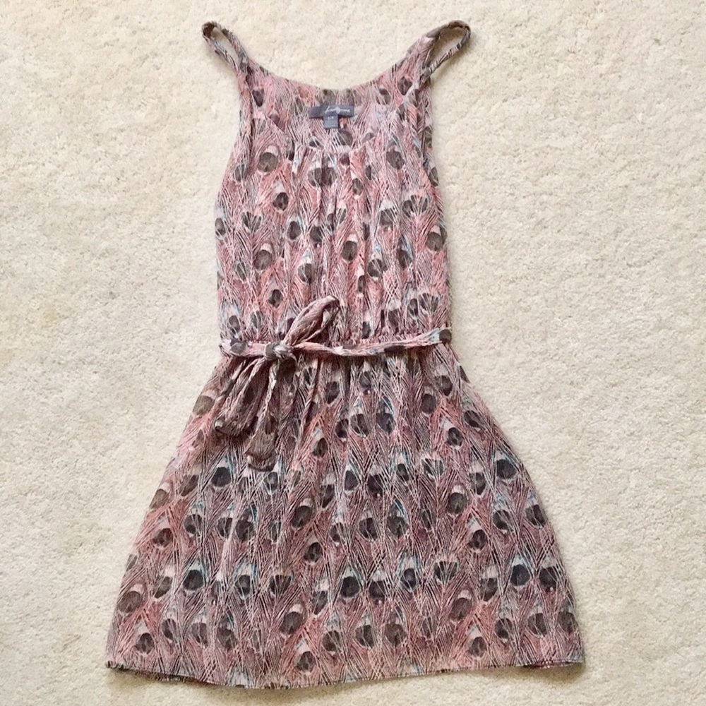 3 for $15!! 🌟NEW cute Pink feather peacock print dress